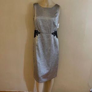 Kasper silver dress